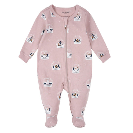Pyjama Globe Neige 0-24mois-Petit Lem-Lilas-0 m-LEM-25FRS52P02B-CLÉMENT