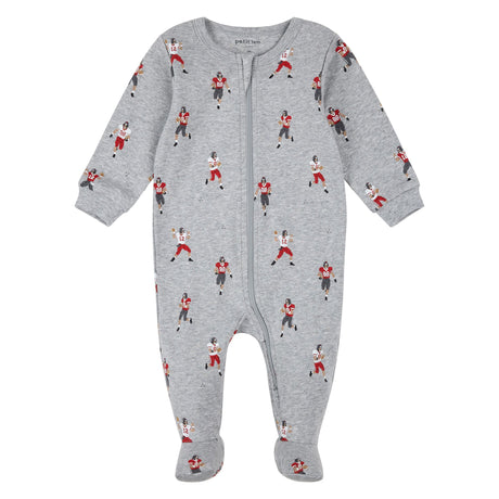 Pyjama Football 0-24mois-Petit Lem-Gris-0 m-LEM-26FRS16P33B-CLÉMENT