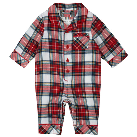 Pyjama Flanelle Carreaux 3-24mois-Petit Lem-Rouge-3 m-LEM-26HRS56F01B-CLÉMENT