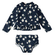 Maillot Deux Pièces Manches Longues Marguerites 6-24mois-Petit Lem-Marine-6-12 m-LEM-26SRM03M04B-CLÉMENT
