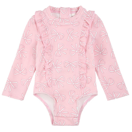 Maillot UV Manches Longues Boucles 0-24mois-Petit Lem-Rose-0-3 m-LEM-26SRM03M11B-CLÉMENT