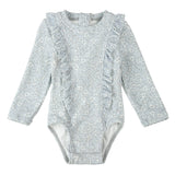 Maillot UV Manches Longues Fleurs 0-24mois-Petit Lem-Bleu-0-3 m-LEM-26SRM03M12B-CLÉMENT