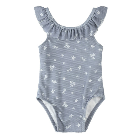 Maillot Texturé Fleurs 2-6ans-Petit Lem-Bleu-2-LEM-26SRM03M15K-CLÉMENT