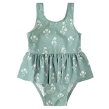 Maillot UV Imprimée Fleurs 2-6ans-Petit Lem-Turquoise-2-LEM-26SRM03M17K-CLÉMENT