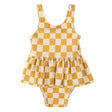 Maillot Damiers 2-6ans-Petit Lem-Jaune-2-LEM-26SRM03M18K-CLÉMENT