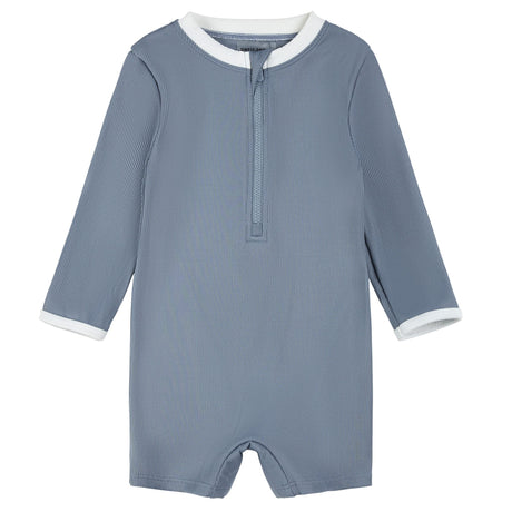 Maillot UV Manches Longues Bleu 0-24mois-Petit Lem-Bleu-0-3 m-LEM-26SRM04M06B-CLÉMENT