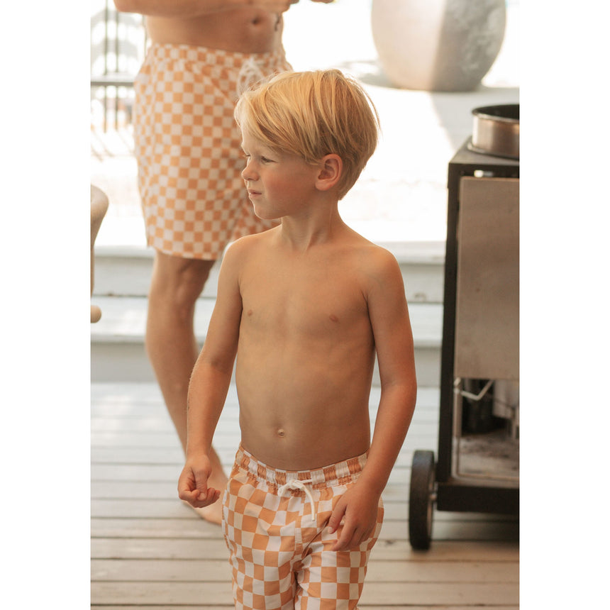 Maillot Short Damier 2-7ans-Petit Lem-LEM-26SRM04M24K-CLÉMENT