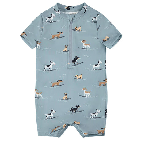 Maillot UV Chien 0-24mois-Petit Lem-Bleu-0-3 m-LEM-26SRM04M33B-CLÉMENT