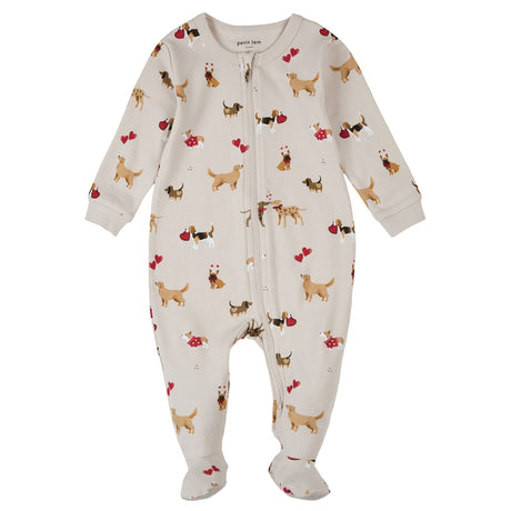 Pyjama Chien Valentin 0-24mois-Petit Lem-Beige-0 m-LEM-26SRS10P03B-CLÉMENT