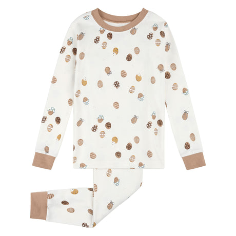 Pyjama Oeufs Chocolat 2-7ans-Petit Lem-Beige-2-LEM-26SRS13Q02K-CLÉMENT