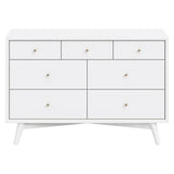 Commode Double Palma à 7 tiroirs - Blanc-Babyletto-LET-M15916W-CLÉMENT
