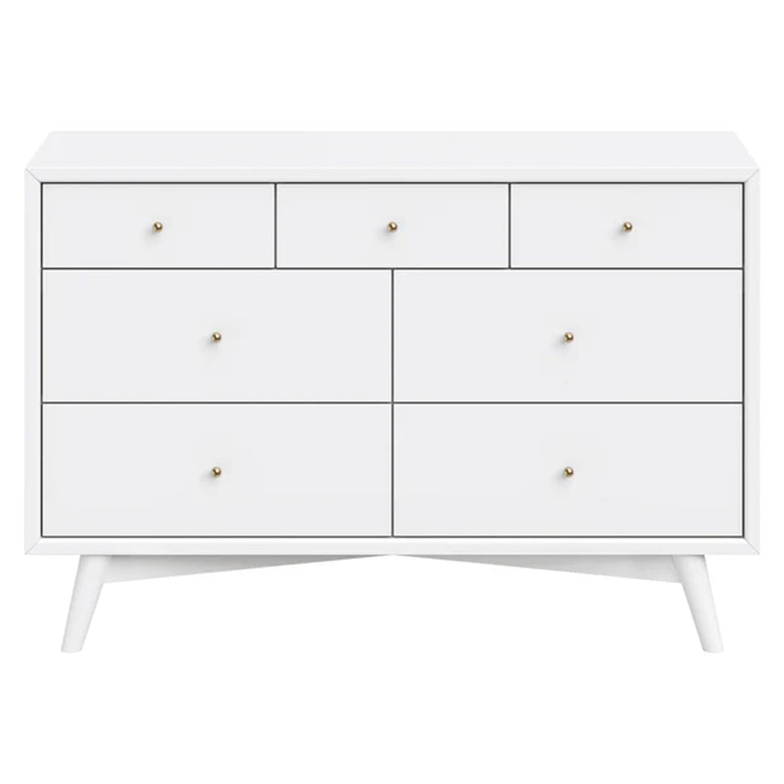 Commode Double Palma à 7 tiroirs - Blanc-Babyletto-LET-M15916W-CLÉMENT