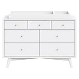 Commode Double Palma à 7 tiroirs - Blanc-Babyletto-LET-M15916W-CLÉMENT