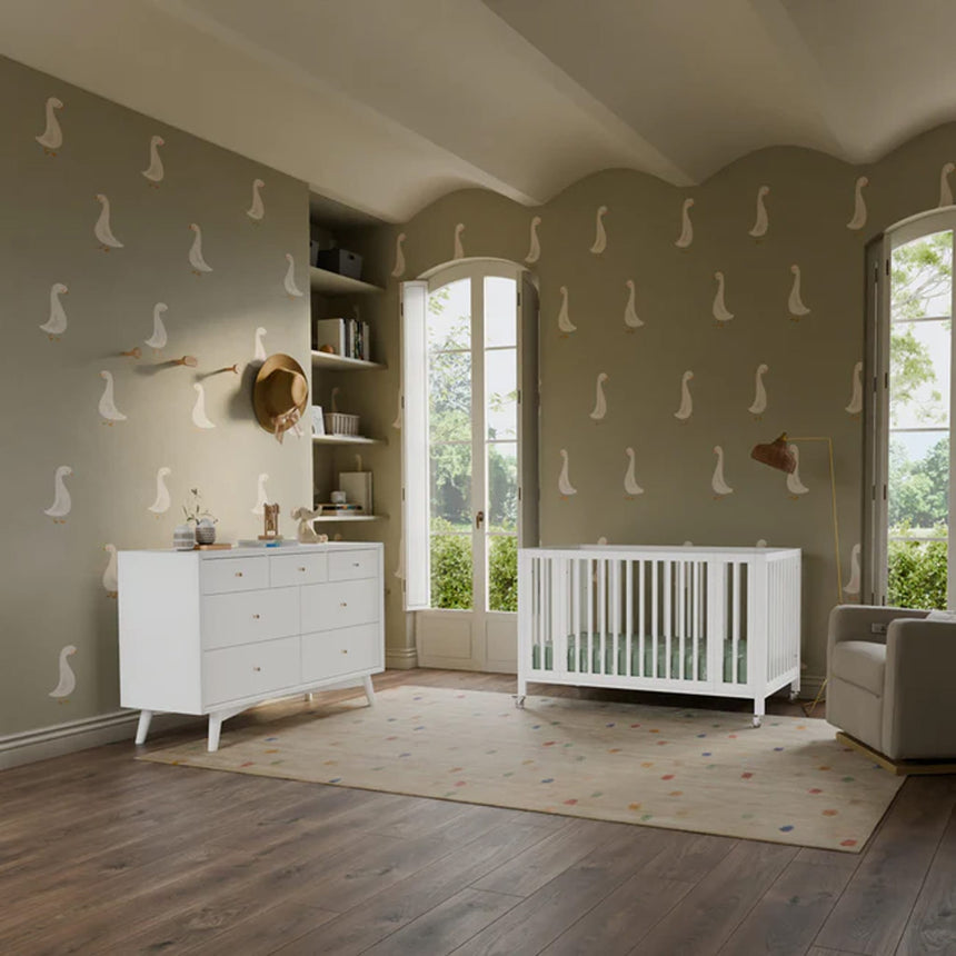 Commode Double Palma à 7 tiroirs - Blanc-Babyletto-LET-M15916W-CLÉMENT