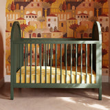 Couchette Convertible 3 en 1 Bondi Cane avec Kit de Conversion Lit pour Tout-petit - Vert / Rotin-Babyletto-LET-M25601FRGRNC-CLÉMENT