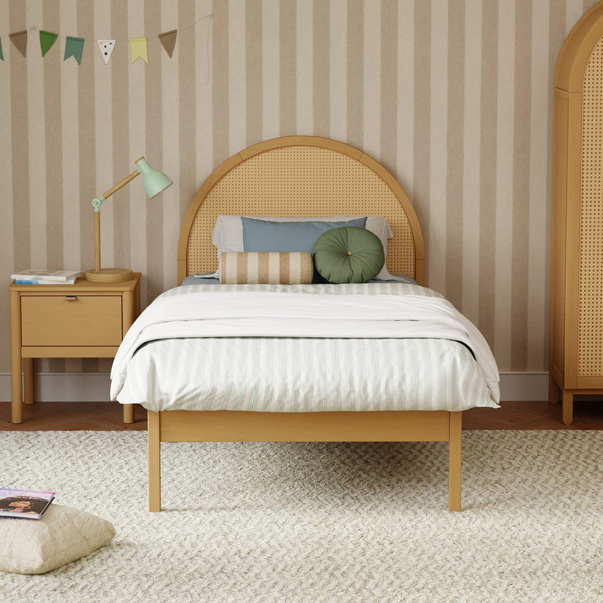 Lit Simple Bondi - Rotin Miel-Babyletto-LET-M25969HYNC-CLÉMENT