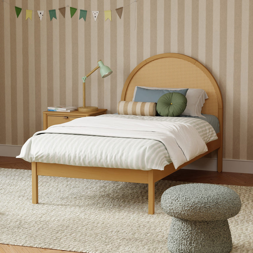 Lit Simple Bondi - Rotin Miel-Babyletto-LET-M25969HYNC-CLÉMENT