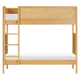 Lit superposé convertible Bondi en rotin - Miel-Babyletto-LET-M25994HYNC-CLÉMENT