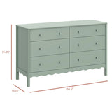Commode 6 Tiroirs Swell - Sauge-Babyletto-LET-M27916LS-CLÉMENT