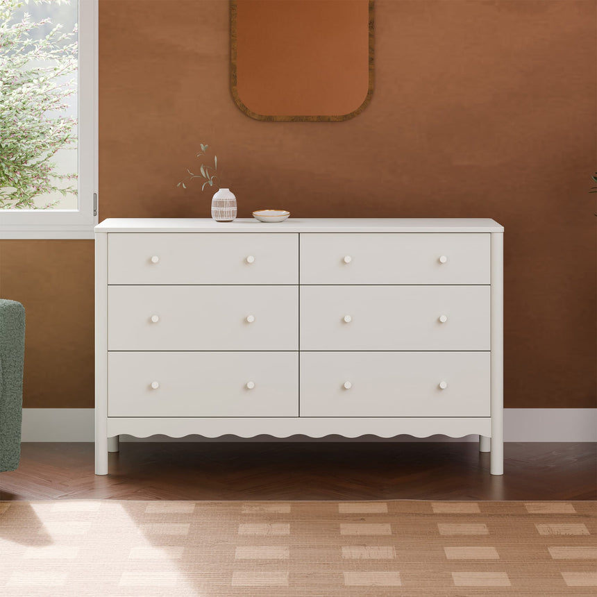 Bureau 6 Tiroirs Swell - Blanc-Babyletto-LET-M27916W-CLÉMENT