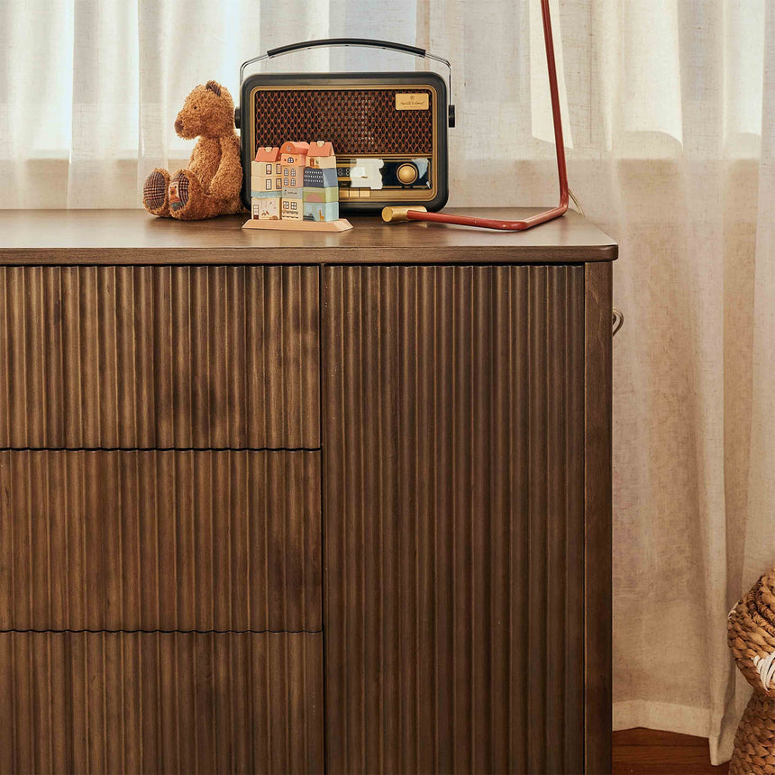 Commode assemblée Pogo Tambour - Noyer naturel-Babyletto-LET-M29816NL-CLÉMENT
