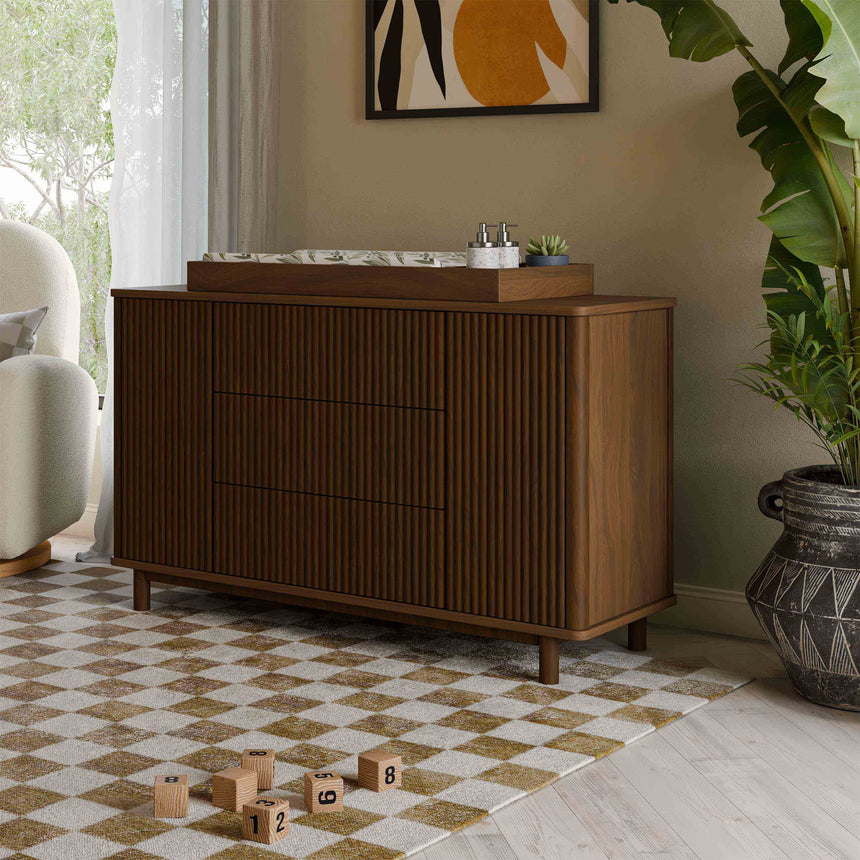 Commode assemblée Pogo Tambour - Noyer naturel-Babyletto-LET-M29816NL-CLÉMENT