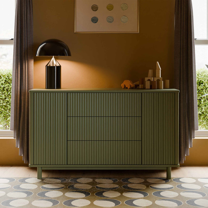 Commode assemblée Pogo Tambour - Olive-Babyletto-LET-M29816OL-CLÉMENT