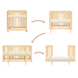 Couchette Convertible 8-en-1 Pogo avec kits de conversion - Blond-Babyletto-LET-M29880BD-CLÉMENT