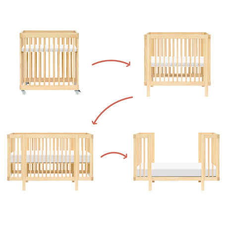 Couchette Convertible 8-en-1 Pogo avec kits de conversion - Blond-Babyletto-LET-M29880BD-CLÉMENT