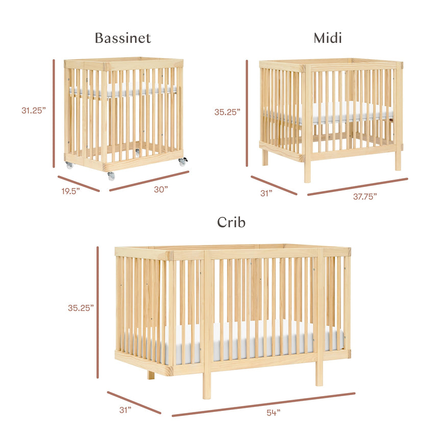 Couchette Convertible 8-en-1 Pogo avec kits de conversion - Blond-Babyletto-LET-M29880BD-CLÉMENT