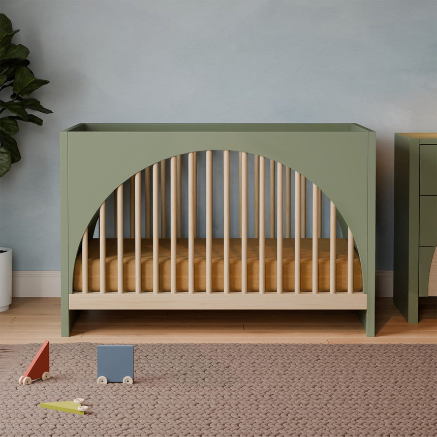 Couchette Convertible 3-en-1 Moab - Olive/Cendre-Babyletto-LET-M30201OLSH-CLÉMENT
