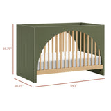 Couchette Convertible 3-en-1 Moab - Olive/Cendre-Babyletto-LET-M30201OLSH-CLÉMENT