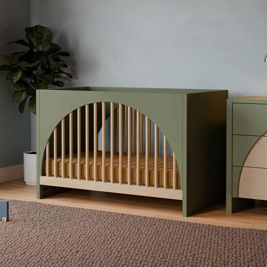 Couchette Convertible 3-en-1 Moab - Olive/Cendre-Babyletto-LET-M30201OLSH-CLÉMENT