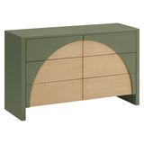 Commode 6 Tiroirs Moab - Olive/Cendre (Assemblée)-Babyletto-LET-M30216OLSH-CLÉMENT