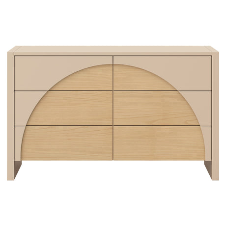 Commode 6 Tiroirs Moab - Taupe/Cendre (Assemblée)-Babyletto-LET-M30216TPESH-CLÉMENT