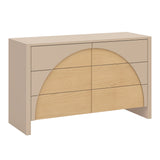 Commode 6 Tiroirs Moab - Taupe/Cendre (Assemblée)-Babyletto-LET-M30216TPESH-CLÉMENT