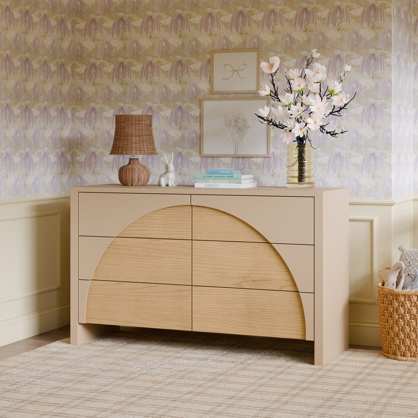 Commode 6 Tiroirs Moab - Taupe/Cendre (Assemblée)-Babyletto-LET-M30216TPESH-CLÉMENT
