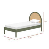 Lit simple Moab - Olive/Ash-Babyletto-LET-M30269OLSH-CLÉMENT