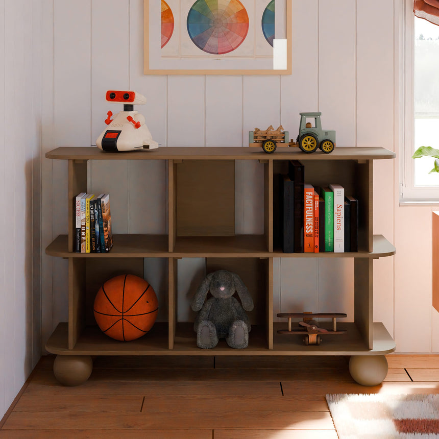 Bibliothèque Crosby - Noyer Naturel-Babyletto-LET-M31811NL-CLÉMENT