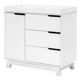 Meuble à Langer à 3 Tiroirs Hudson avec Plateau Amovible - Blanc-Babyletto-LET-M4223W-CLÉMENT