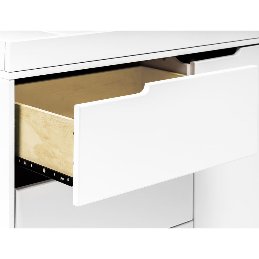 Meuble à Langer à 3 Tiroirs Hudson avec Plateau Amovible - Blanc-Babyletto-LET-M4223W-CLÉMENT