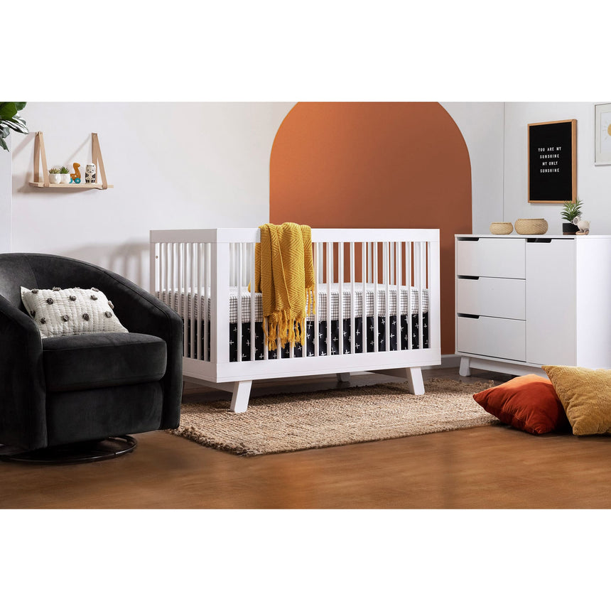 Meuble à Langer à 3 Tiroirs Hudson avec Plateau Amovible - Blanc-Babyletto-LET-M4223W-CLÉMENT