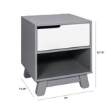 Table de Nuit Hudson avec port USB - Blanc-Babyletto-LET-M4260W-CLÉMENT