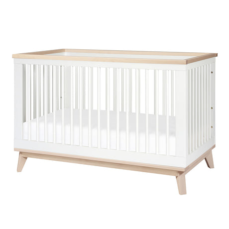 Couchette Convertible 3 en 1 Scoot - Blanc / Naturel Lavé-Babyletto-LET-M5801WNX-CLÉMENT