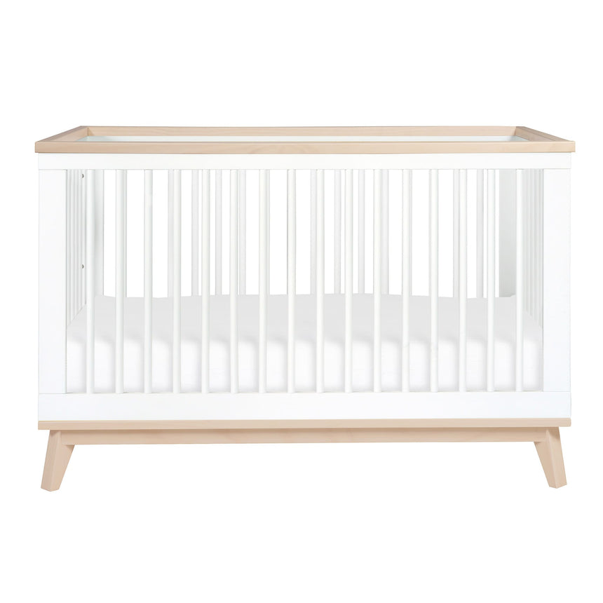 Couchette Convertible 3 en 1 Scoot - Blanc / Naturel Lavé-Babyletto-LET-M5801WNX-CLÉMENT