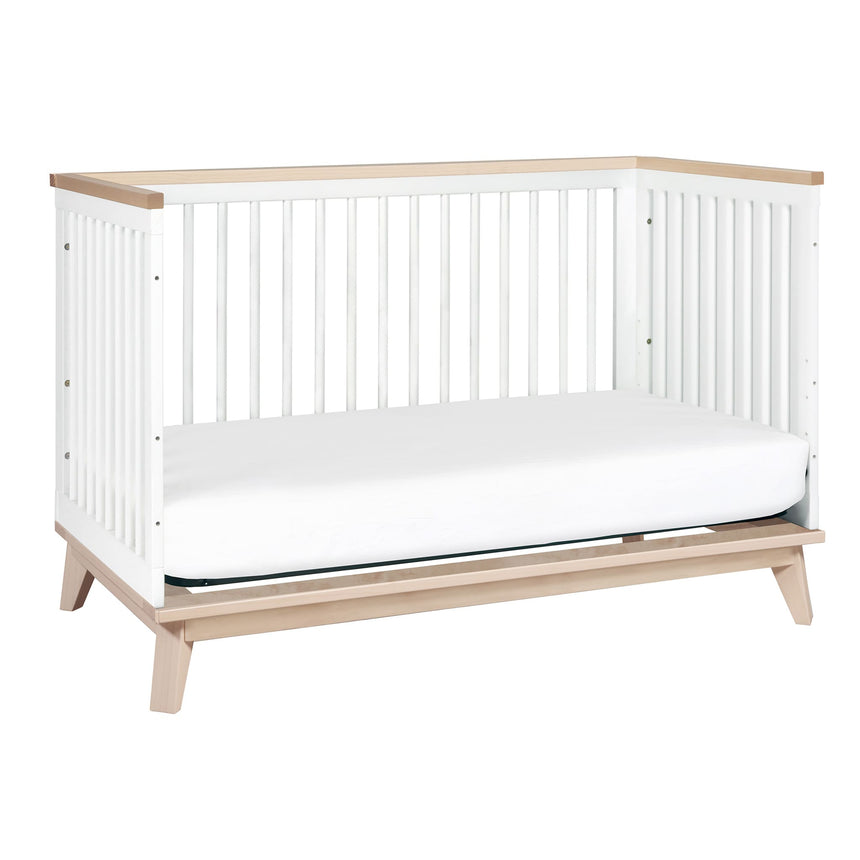 Couchette Convertible 3 en 1 Scoot - Blanc / Naturel Lavé-Babyletto-LET-M5801WNX-CLÉMENT