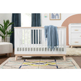 Couchette Convertible 3 en 1 Scoot - Blanc / Naturel Lavé-Babyletto-LET-M5801WNX-CLÉMENT