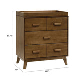 Meuble à Langer 3 Tiroirs Scoot - Noyer Naturel-Babyletto-LET-M5823NL-CLÉMENT