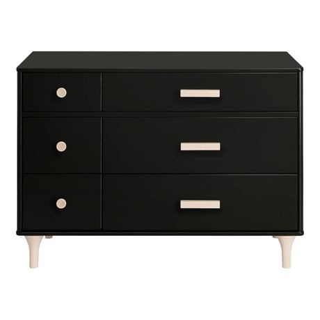 Commode Double 6 Tiroirs Lolly - Noir / Naturel Lavé-Babyletto-LET-M9016BNX-CLÉMENT