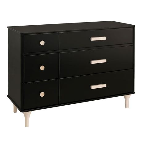 Commode Double 6 Tiroirs Lolly - Noir / Naturel Lavé-Babyletto-LET-M9016BNX-CLÉMENT